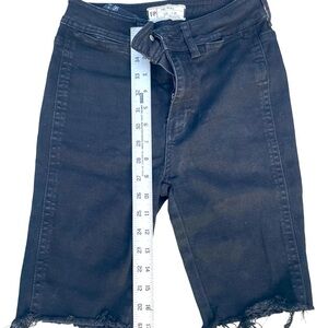 Black Bermuda shorts free people